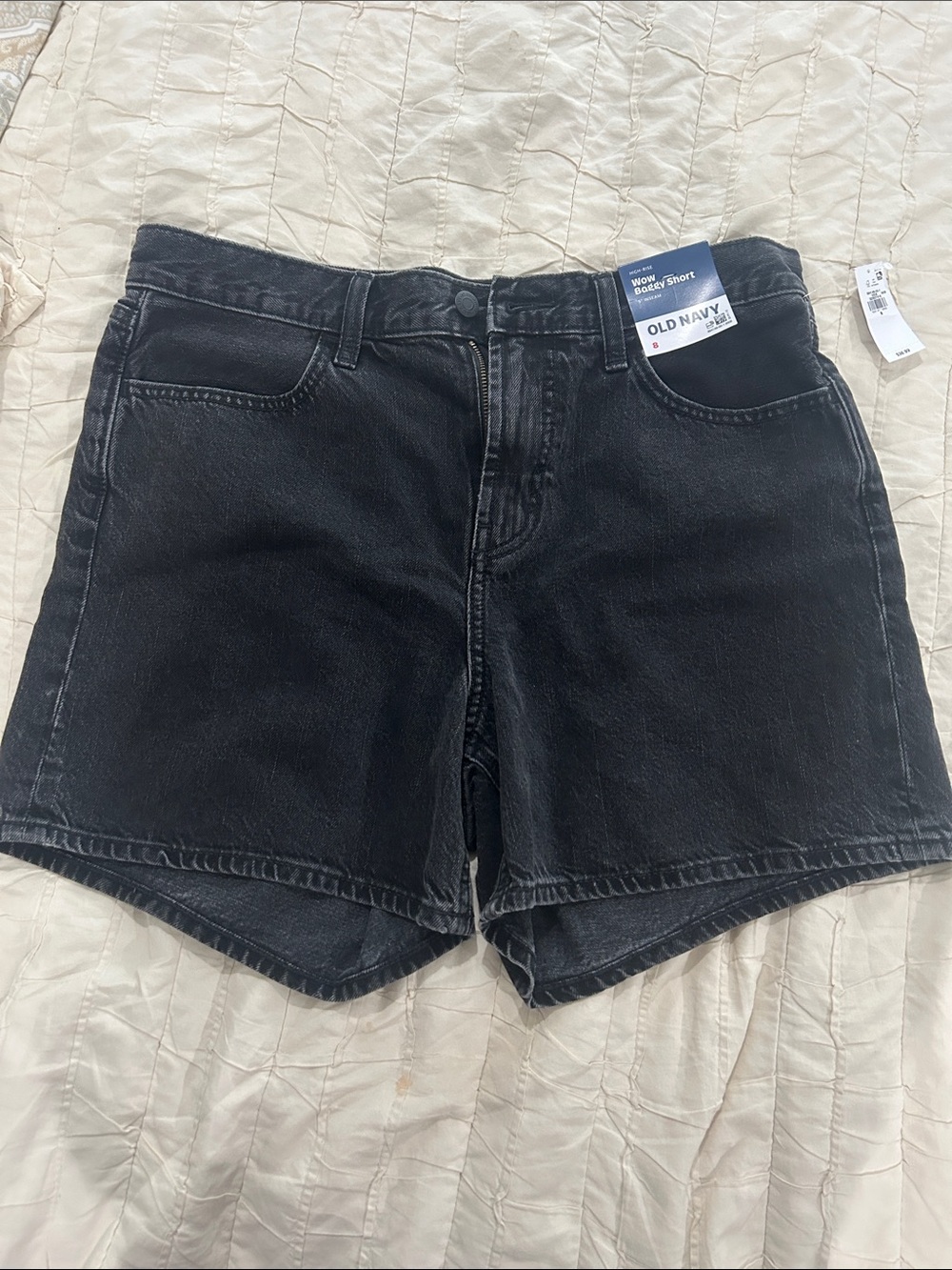 NWT Black Denim Shorts